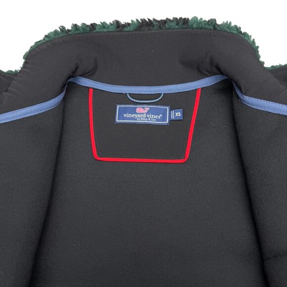 VINEYARD VINES Men's Sherpa Fleece Full-Zip Jacket Sz XS Tonal Nordic - Picture 4 of 6